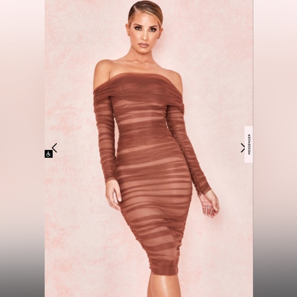 House of CB Dresses House Of Cb Anais Tulle Ruched Dress Poshmark